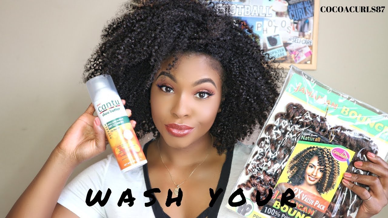 How To Wash your Crochet hair before installing Course Hair